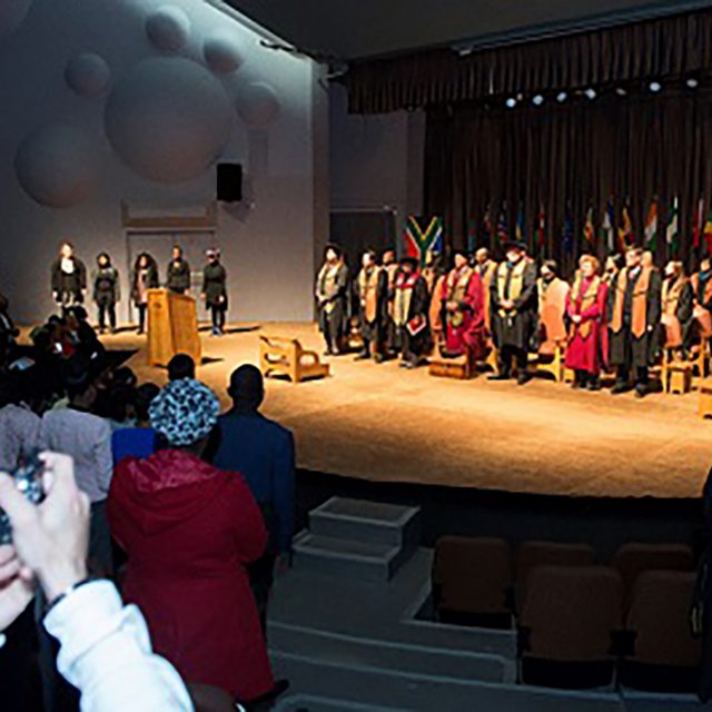 Uj Sanlam Auditorium During A Graduation