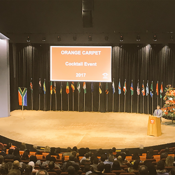 Uj Vc Ihron Rensburg Keynote Speaker At Grade 12 Orange Carpet Cocktail Event 2017