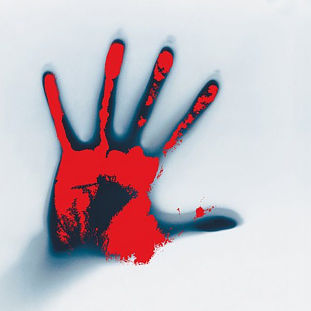 hand red