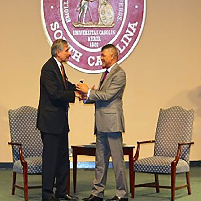 President Harris Pastides And Prof Ihron Rensburg