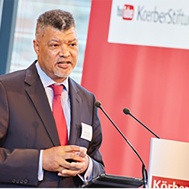 Prof Ihron Rensburg Speaking Podium