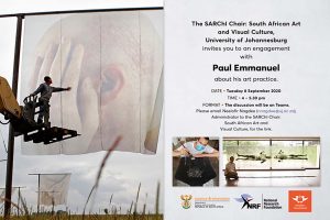 Artist Talk 1 Paul Emmanuel 8 September 2020