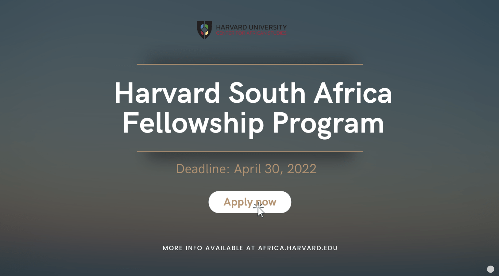 Harvard University Center For African Studies