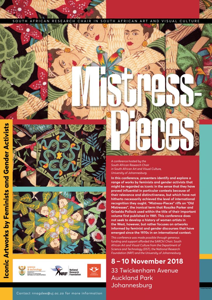 Mistress Pieces Iconic Artworks By Feminists And Gender Activists 8 – 10 November 2018
