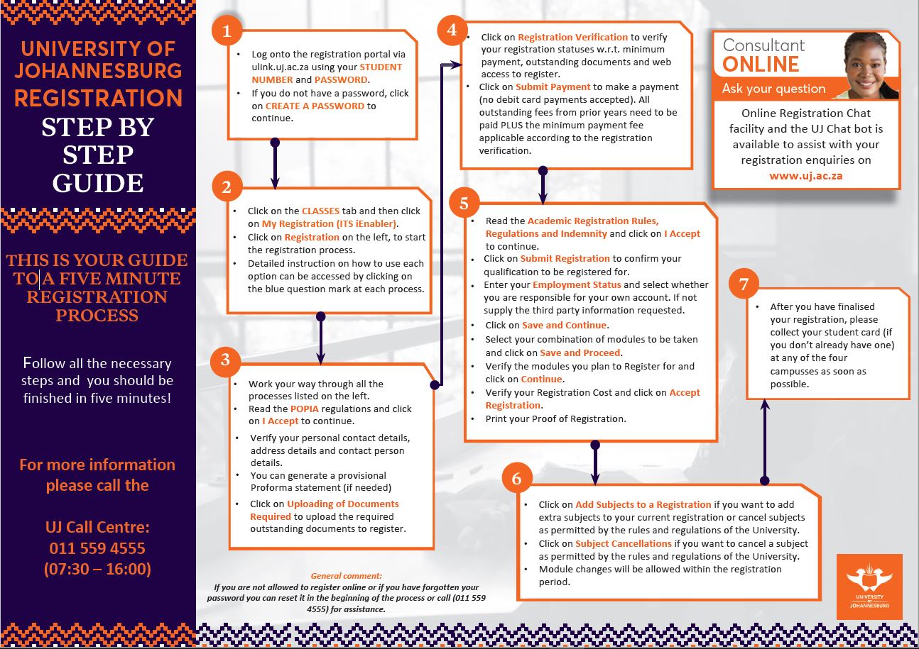 UJ Online Registration 2025-2025