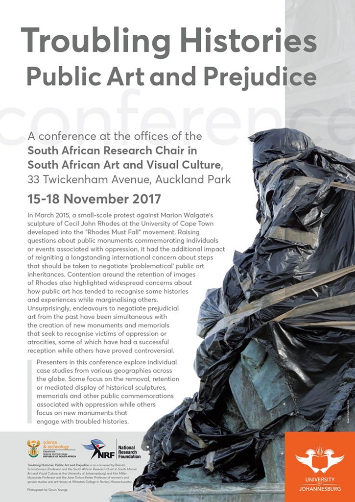 Troubling Histories Public Art And Prejudice 15 – 18 November 2017