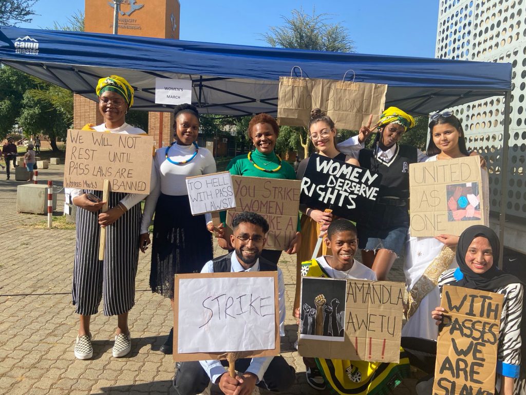 Women's March Group Of Students