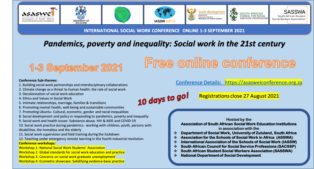 Asaswei 2021 Conference 1 3 September 2021 Flyer 10 Days