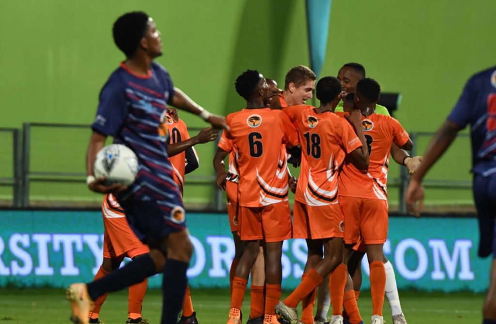 Uj Teammates Celebrate Uj's Second Goal