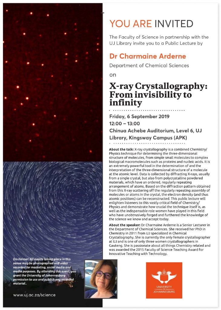 Public Lecture X Ray Crystallography