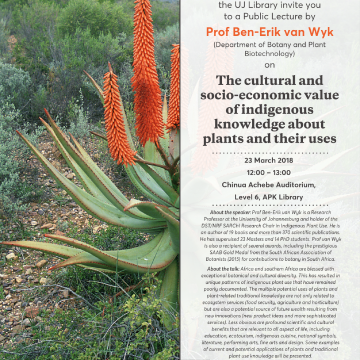 Uj Science Pl Prof Ben Erik Van Wyk Invite 23mar 2018 1 (4)