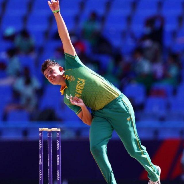 Liam Alder Bowls In West Indies World Cup Web