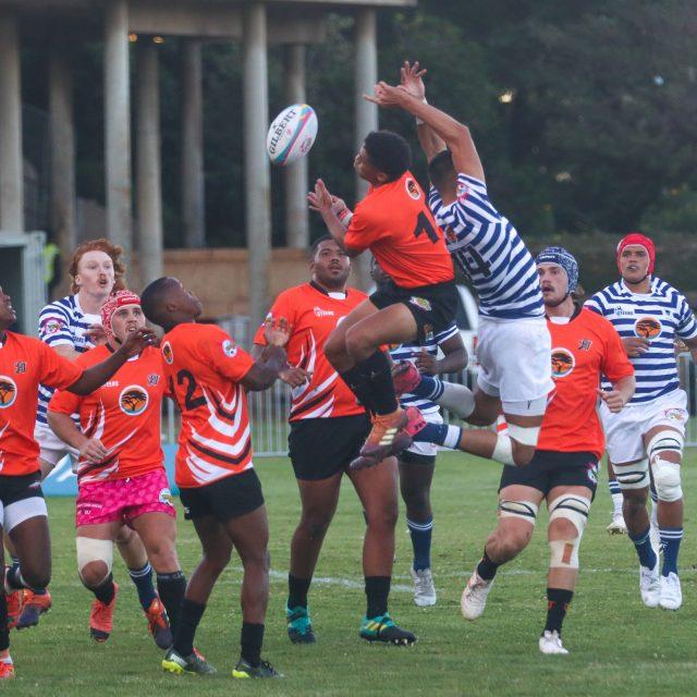 Uct 14 Rihaz Fredericks Uj Rowan Malgas Contesting For Ball