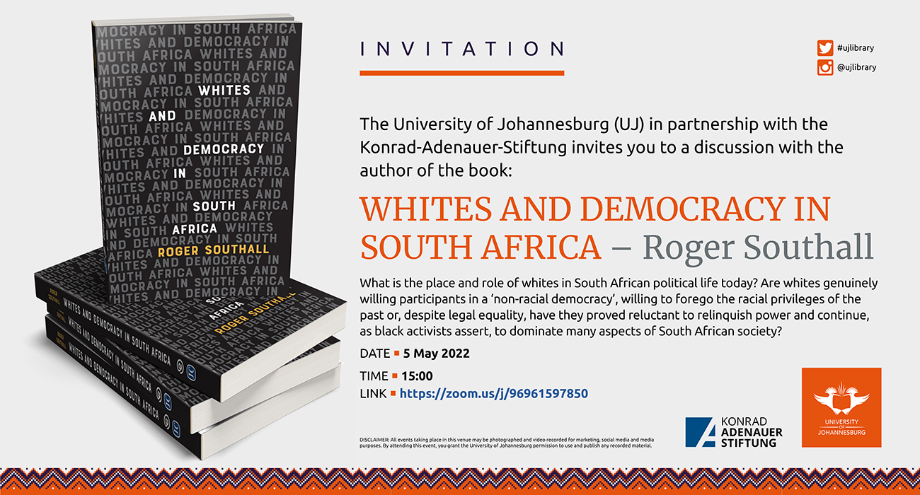 Uj Kas Whites&democracy Insa Bookdicussion 5may2022 Invite Screen 1300x700pxls