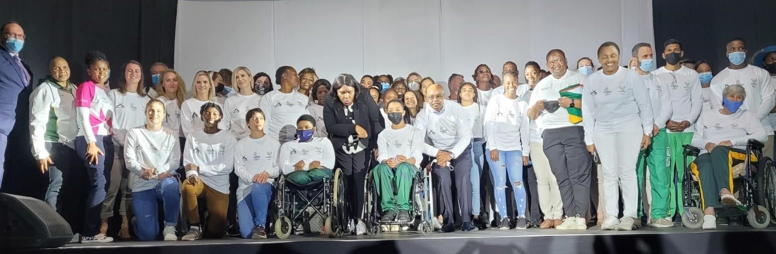 Team SA at SASCOC announcement on Wednesday, 08 June 2022.