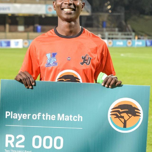 Advocate Mokwena Won The Man Of The Match Prize In The Uj V Up Tuks Match On Thursday, 28 July 2022. Photo: Christiaan Kotze