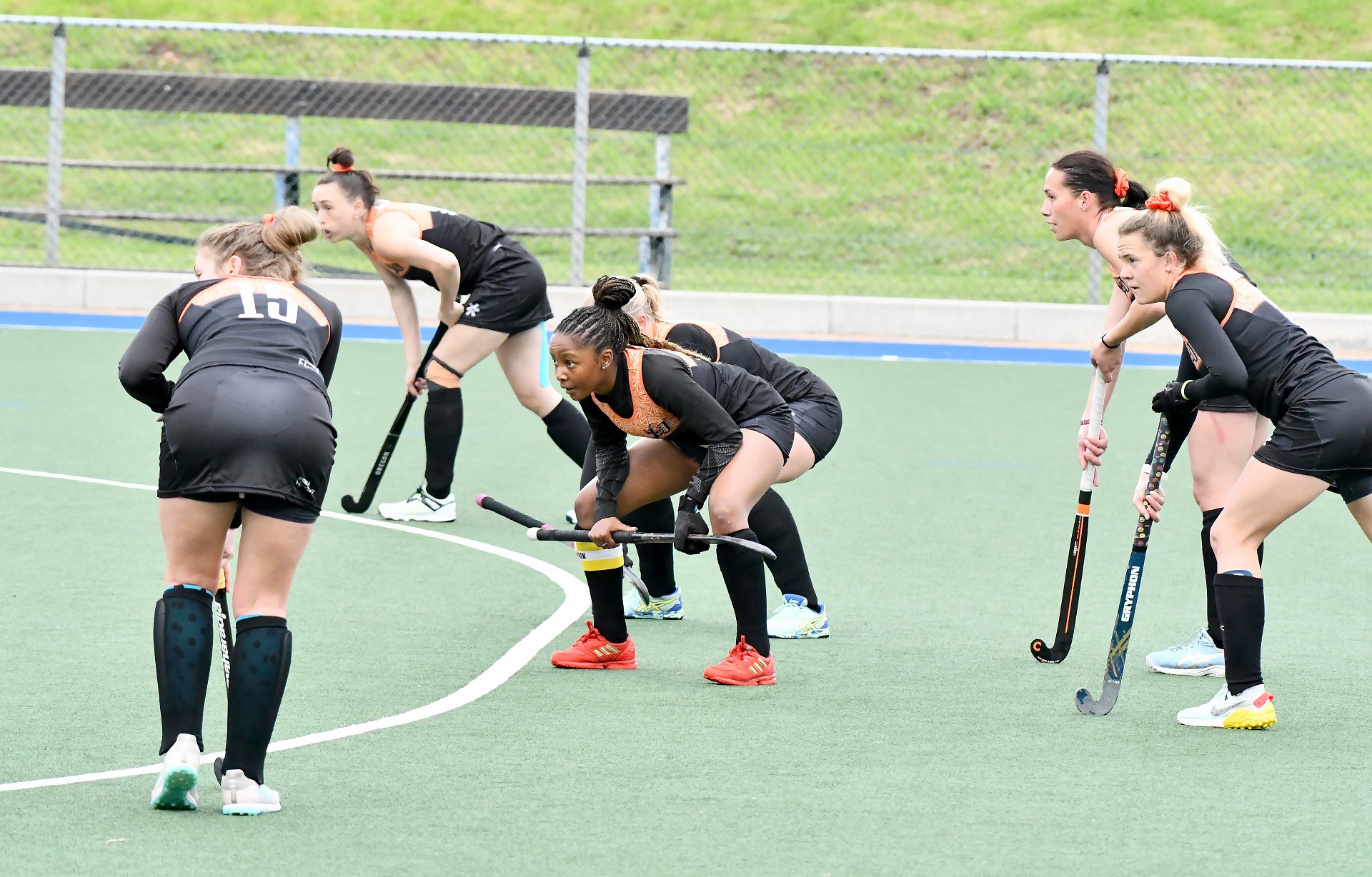 UJ women's hockey players in action at the 2022 USSA Hockey tournament in Cape Town. Photo: UJ Sport.