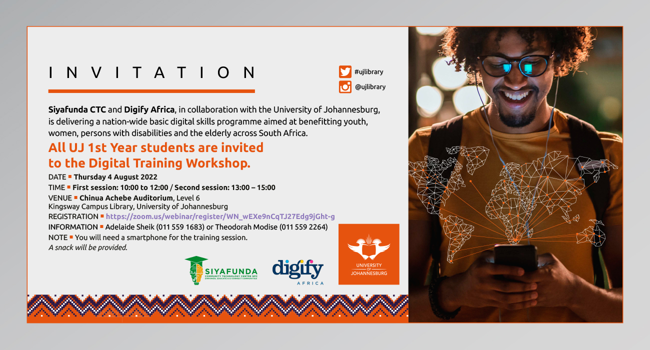 Ujlibrary Digitaltrainingworkshop Invite 4aug2022 Screen 1300x700pxls