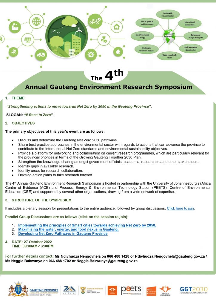 Gauteng's 4th Enviro Symposium Poster V2 