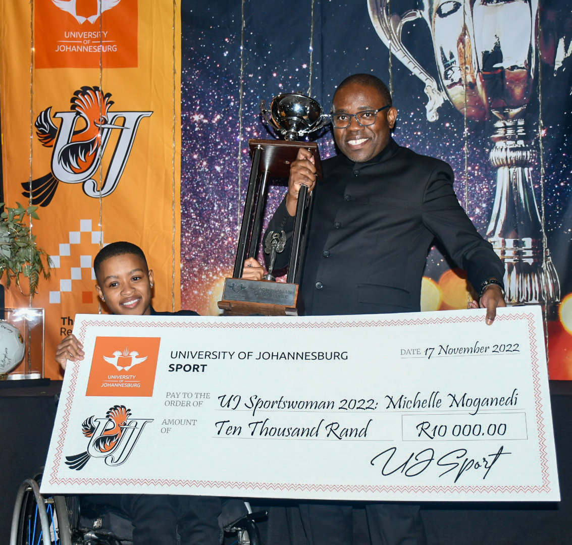 UJ Sport Awards 2022 Michelle Moganedi Selala, Sportswoman Of The Year