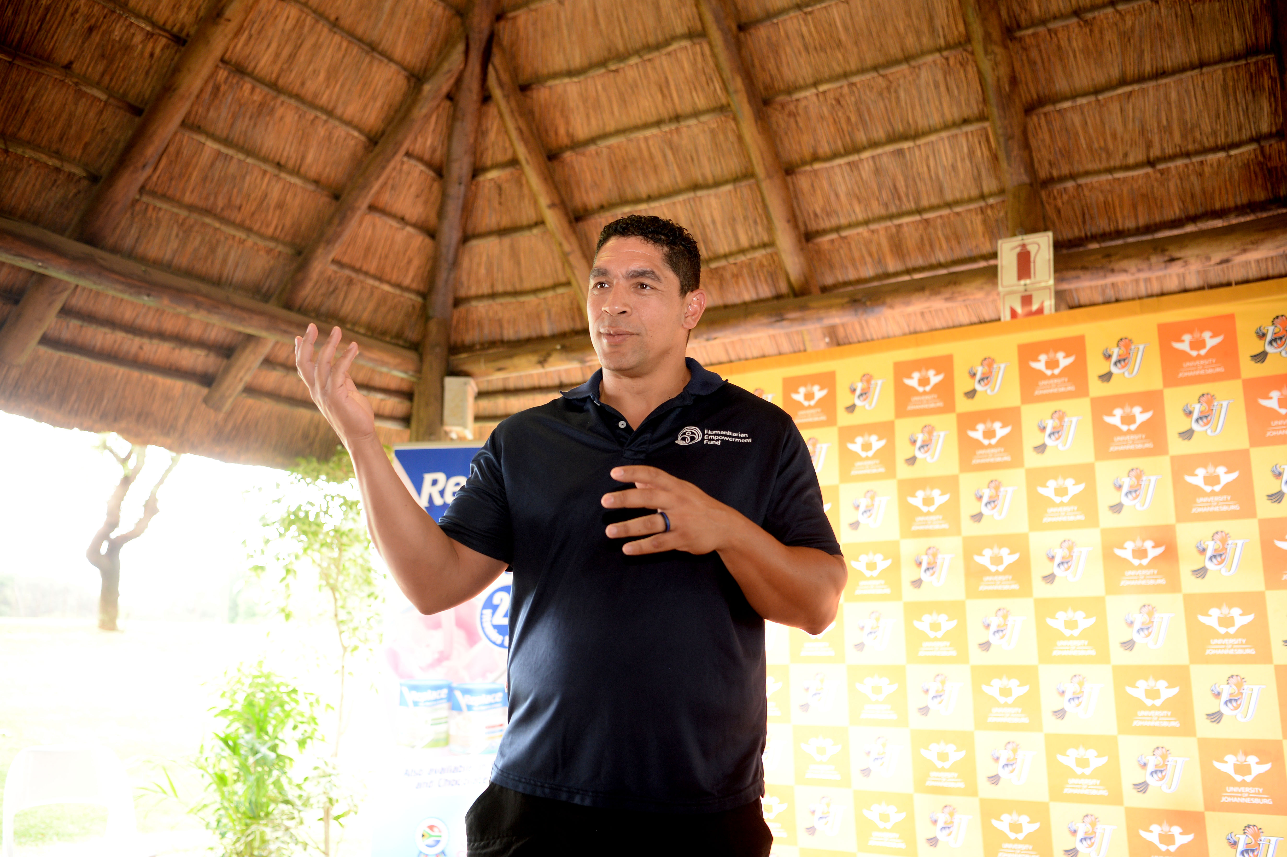 Clete Stevis, Founder: Humanitarian Empowerment Fund. Photo: Nokuthula Mbatha/UJ.