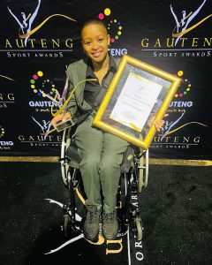 Michelle Moganedi Selala Wins Gauteng Disabled Sportswoman Of The Year Award 2023