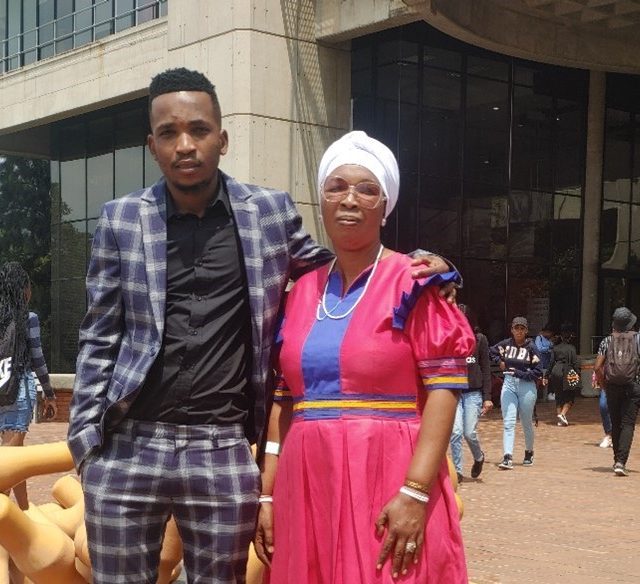 Tlotliso And His Mother Angel Matea